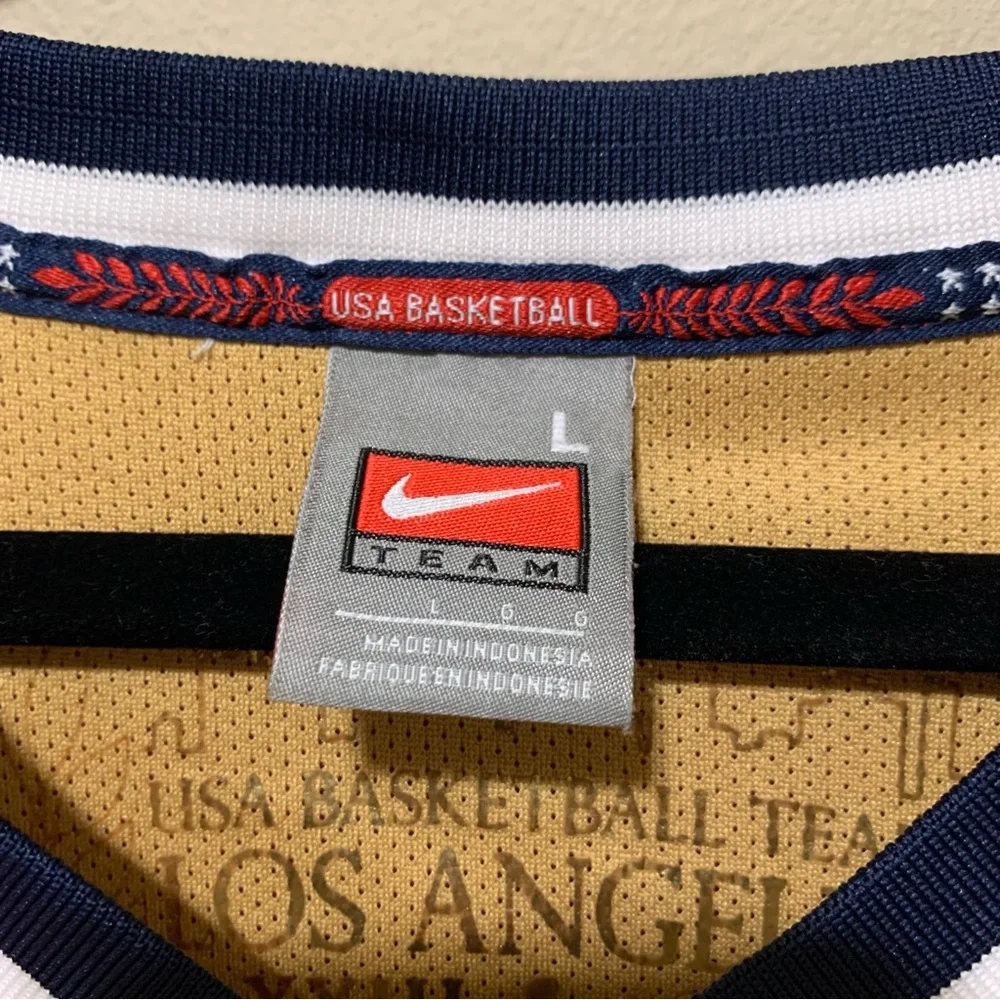 Michael Jordan Nike 1984 OLYMPIC AWAY JERSEY LARGE RED AUTHENTIC RARE